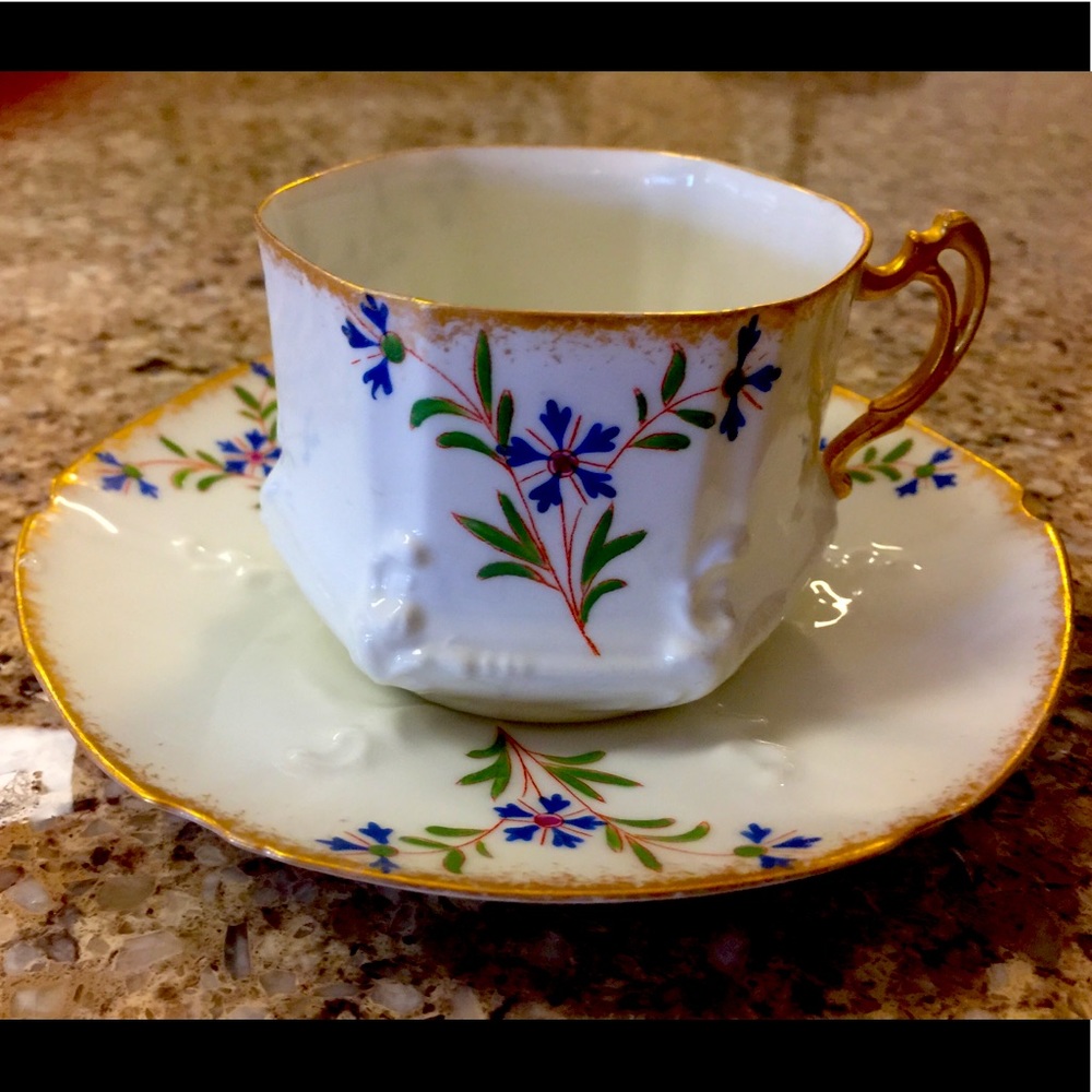 Giraud Limoges France Teacup and Saucer